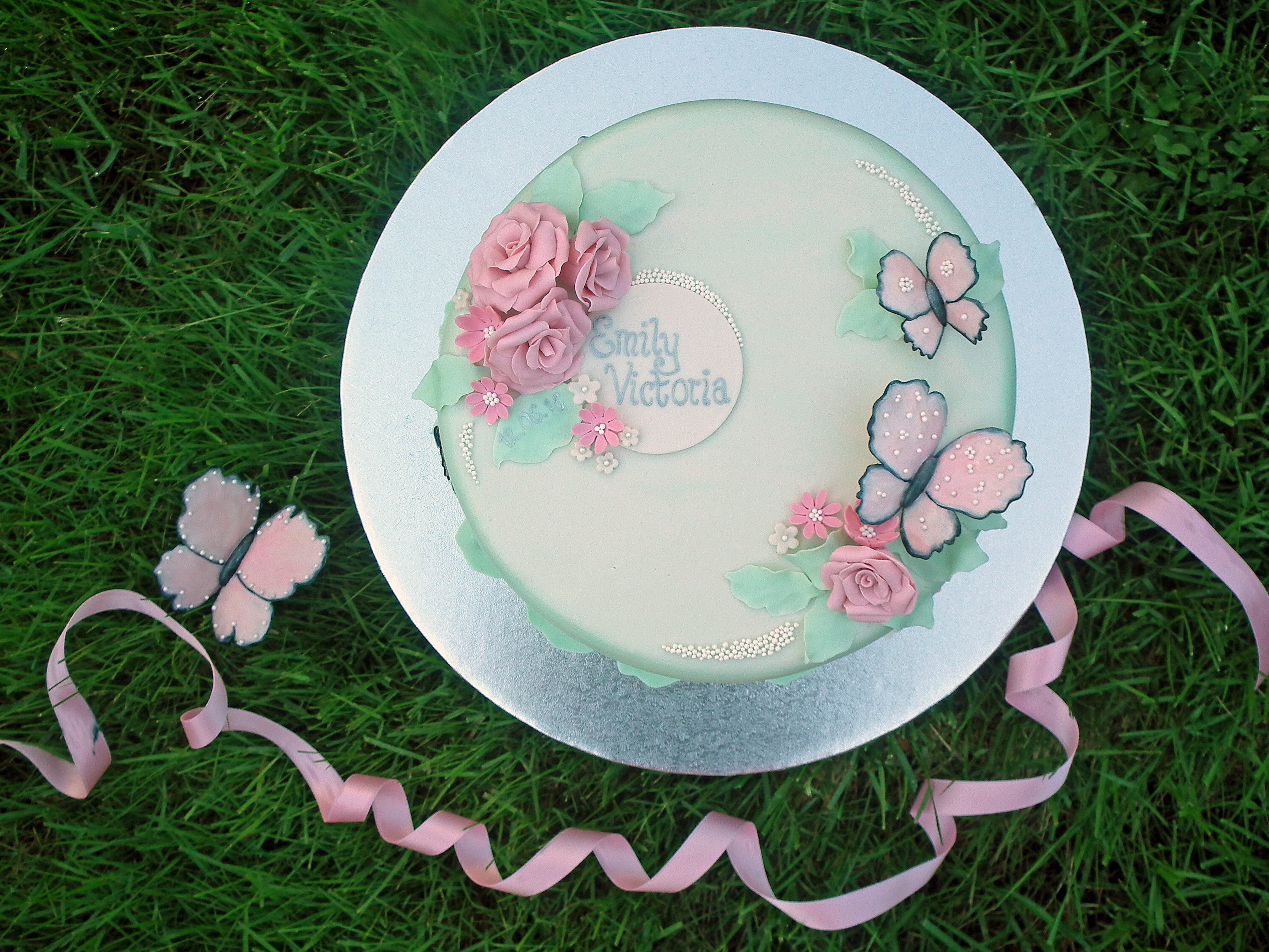 Dåpskake – sommerfugl